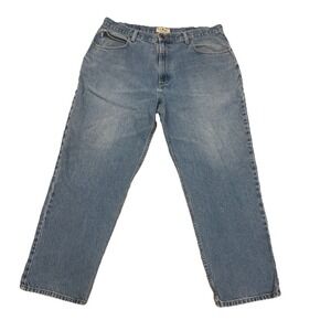 LL Bean Natural Fit Men's Jeans Size 38×29 Medium Wash Straight Leg Jeans